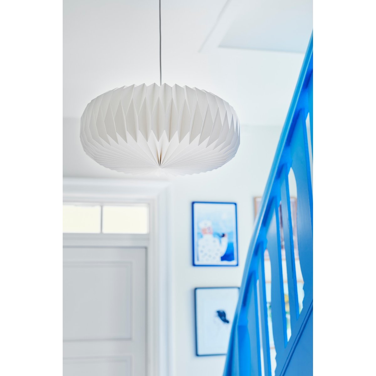 Abat-jour rond et élégant blanc en papier, BELLOY blanc, NORDLUX