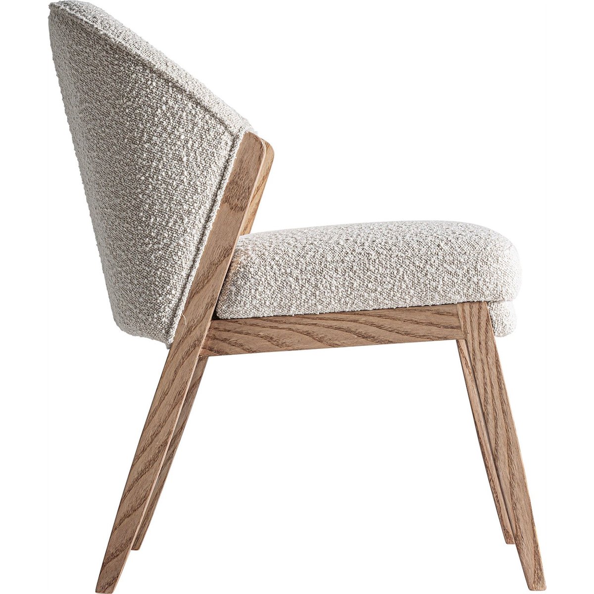 Chaise contemporaine en bois de pin marron bois naturel, RECOLLECTION
