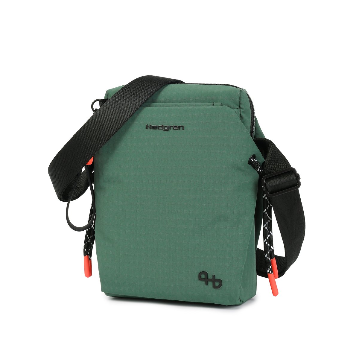 Sac bandoulière compact avec poche bouteille vert, HEDGREN