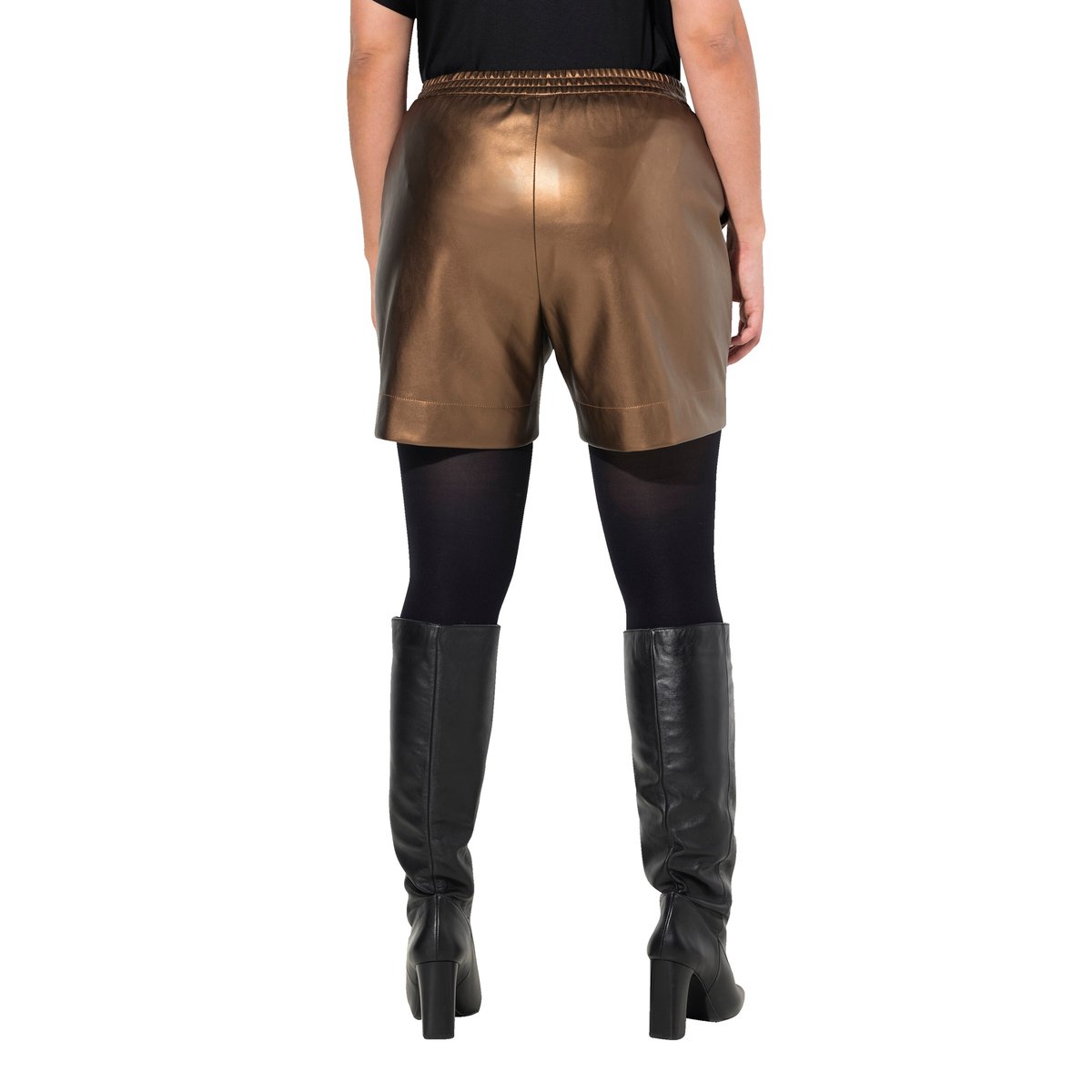 Short en similicuir or cuivre, ULLA POPKEN