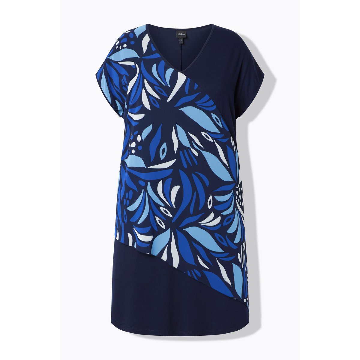 Robe oversize, avec voile en mousseline marine, ULLA POPKEN