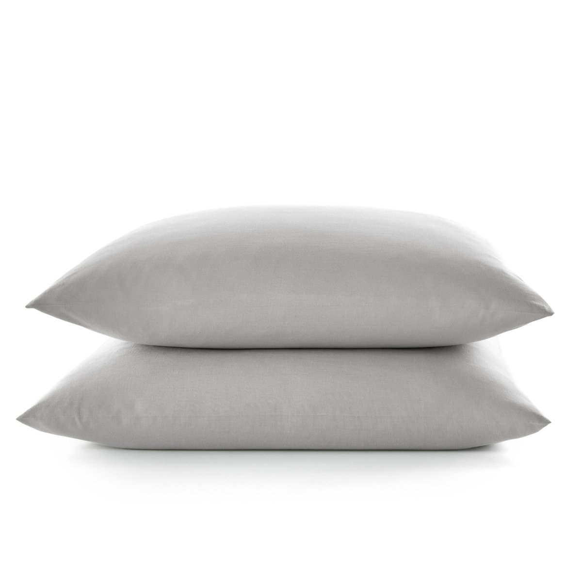Parure de lit en 100% Coton gris, EDEN