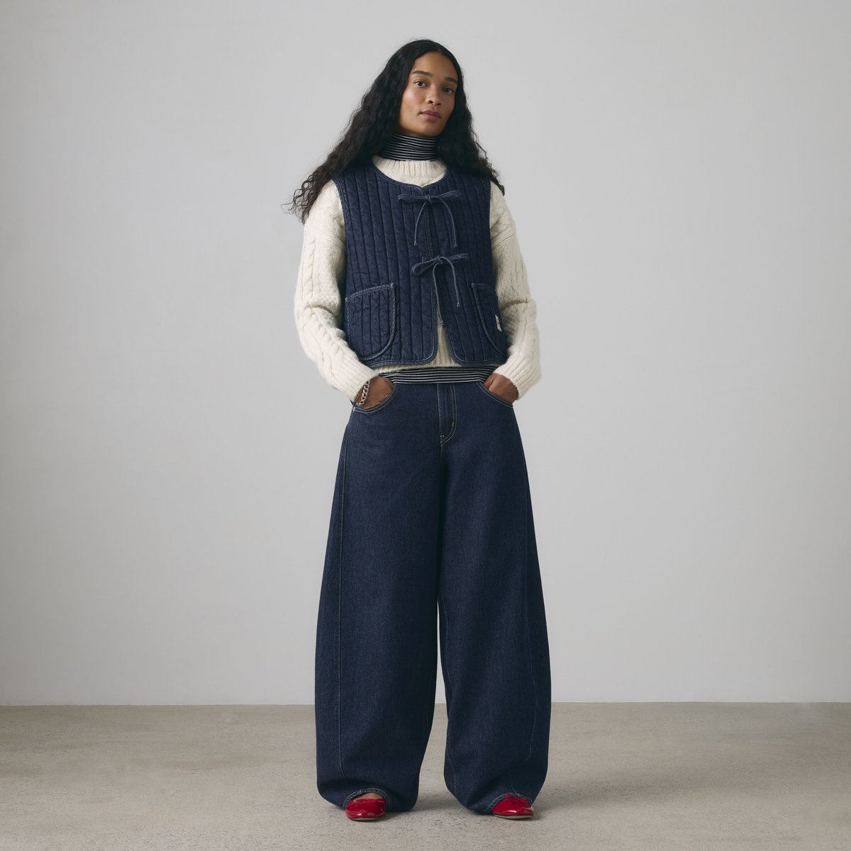 Jean Super Baggy Barrel bleu - shaded view, LEVI'S