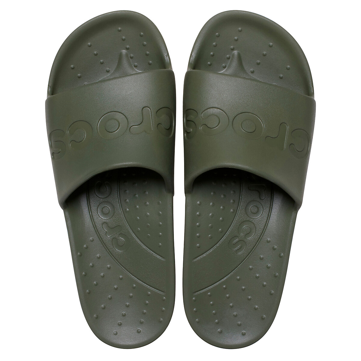 Ciabattine Crocs Slide kaki, CROCS