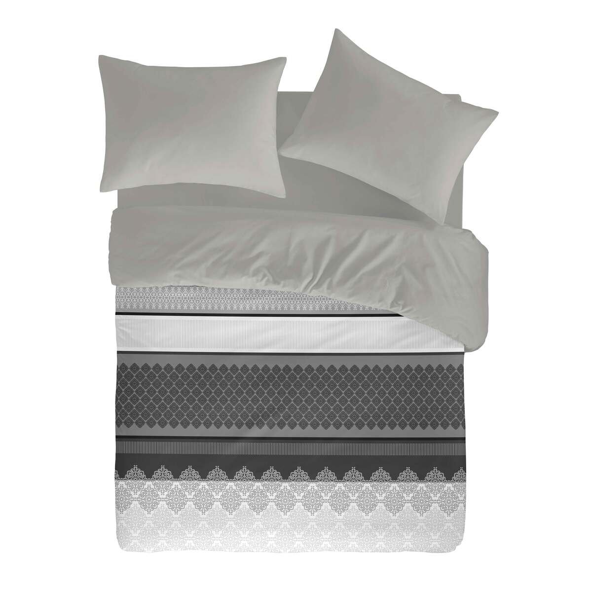 HOUSSE DE COUETTE MARBLE noir/gris, NAF NAF HOME