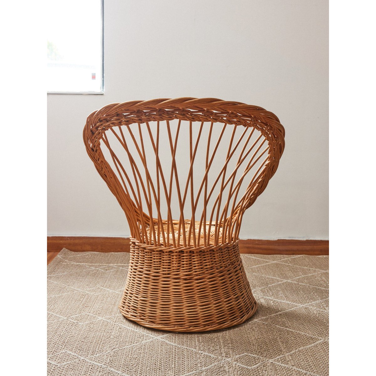 Fauteuil en osier Ernest N°1025 - Bon état bois clair, DEBONGOUT