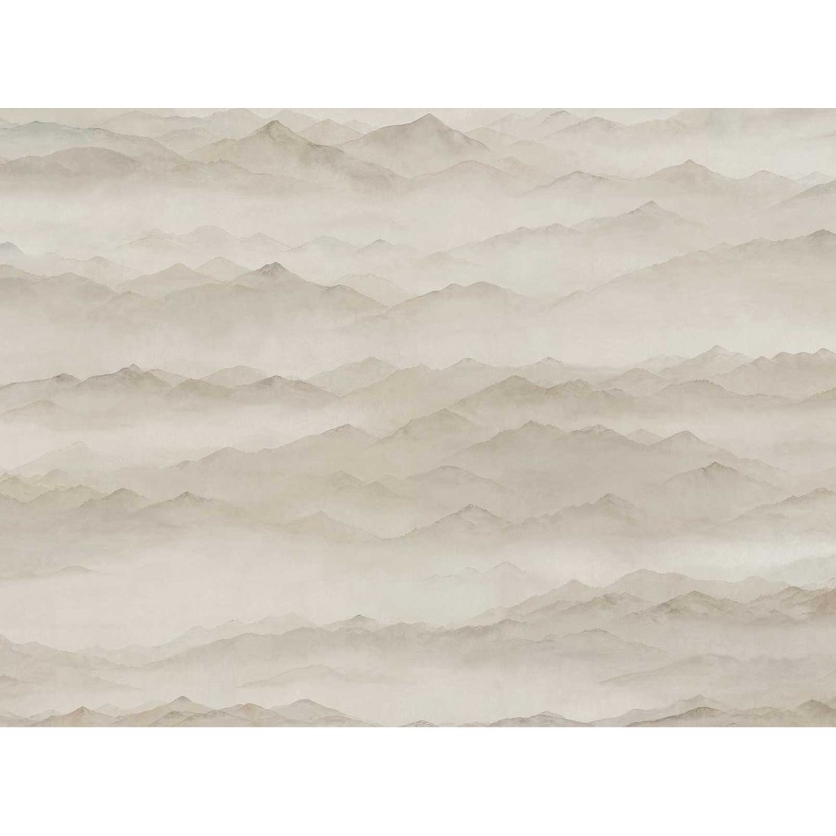 Papier peint Brume des Cimes beige, HEXOA
