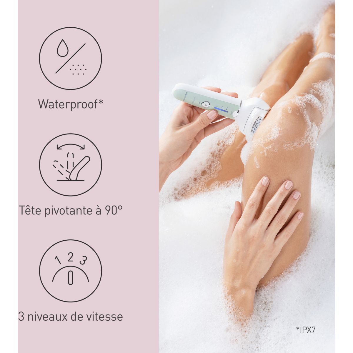 Epilateur électrique ES-EY70AG503 couleur unique, PANASONIC