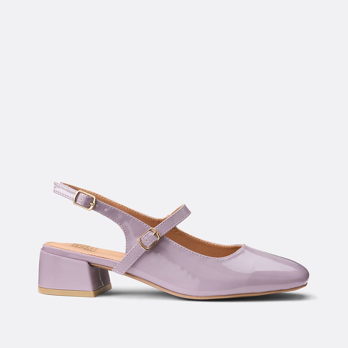 Ballerines babies vernies à petit talon parme, LA REDOUTE COLLECTIONS