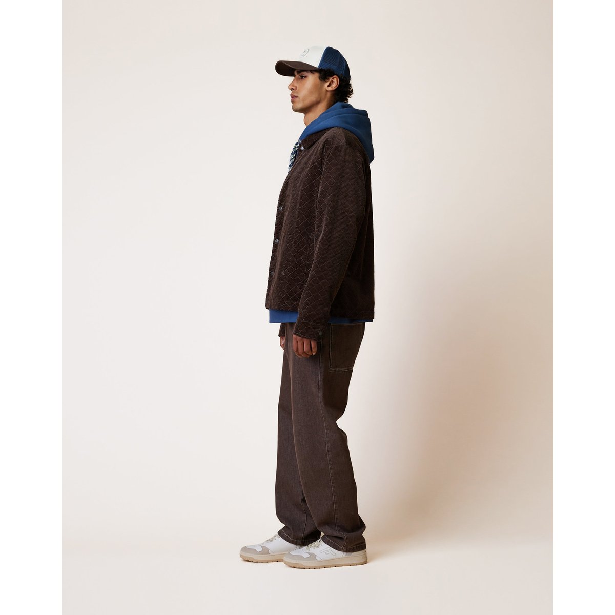 Veste en velours chocolat, FAGUO