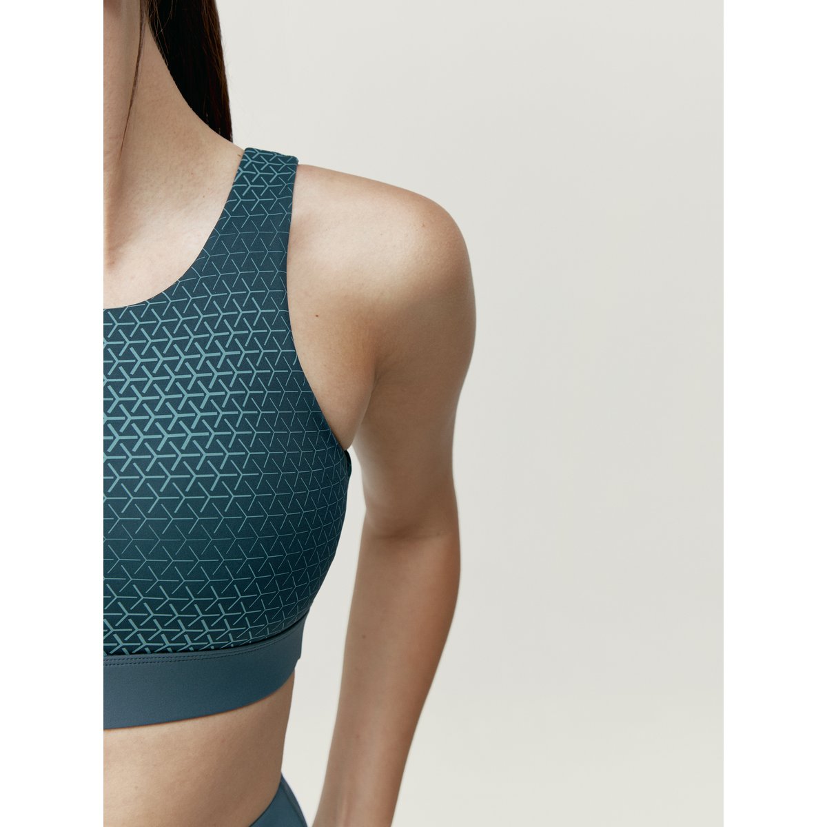 Brassière de Sport Performance Fixation Haute YUTO bleu, BORN