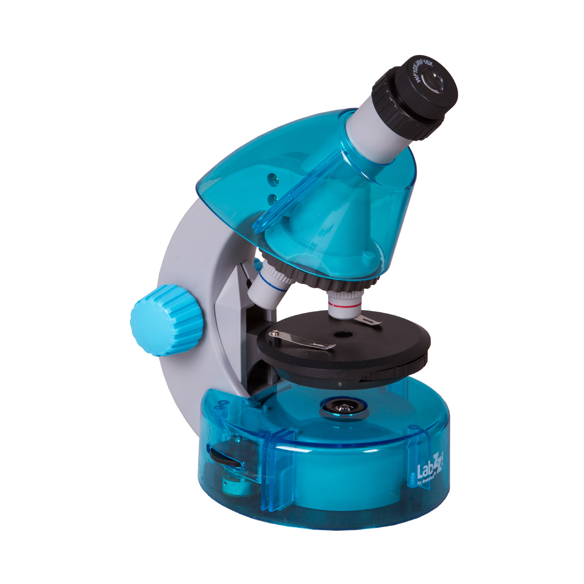 Microscope  LabZZ M101 Azure (EN) couleur unique, LEVENHUK