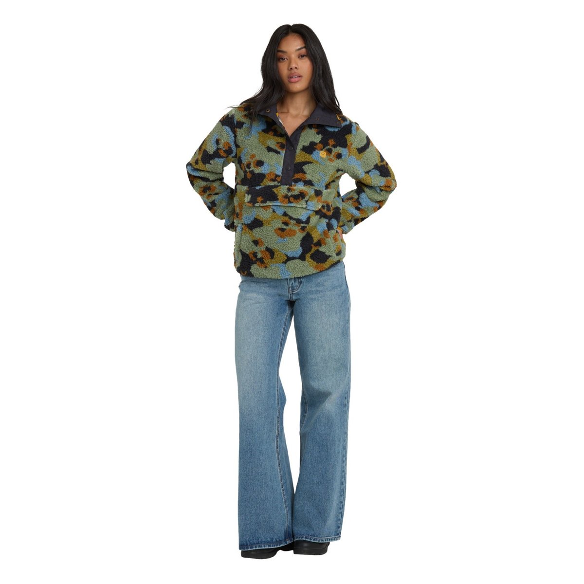 Sweat col montant SWITCHBACK vert dusty green, BILLABONG
