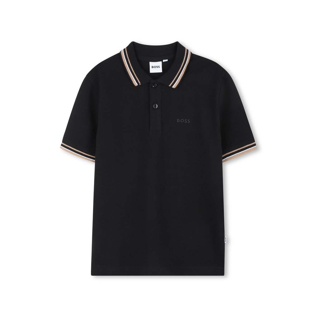 Polo à manches courtes black, BOSS KIDSWEAR