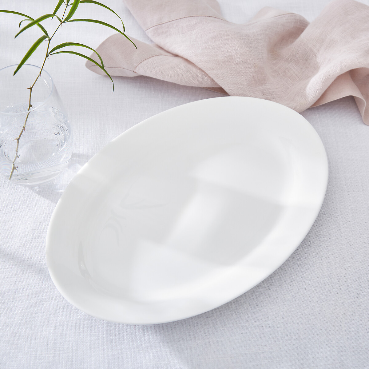Serendipity Oval Platter white, ROYAL WORCESTER