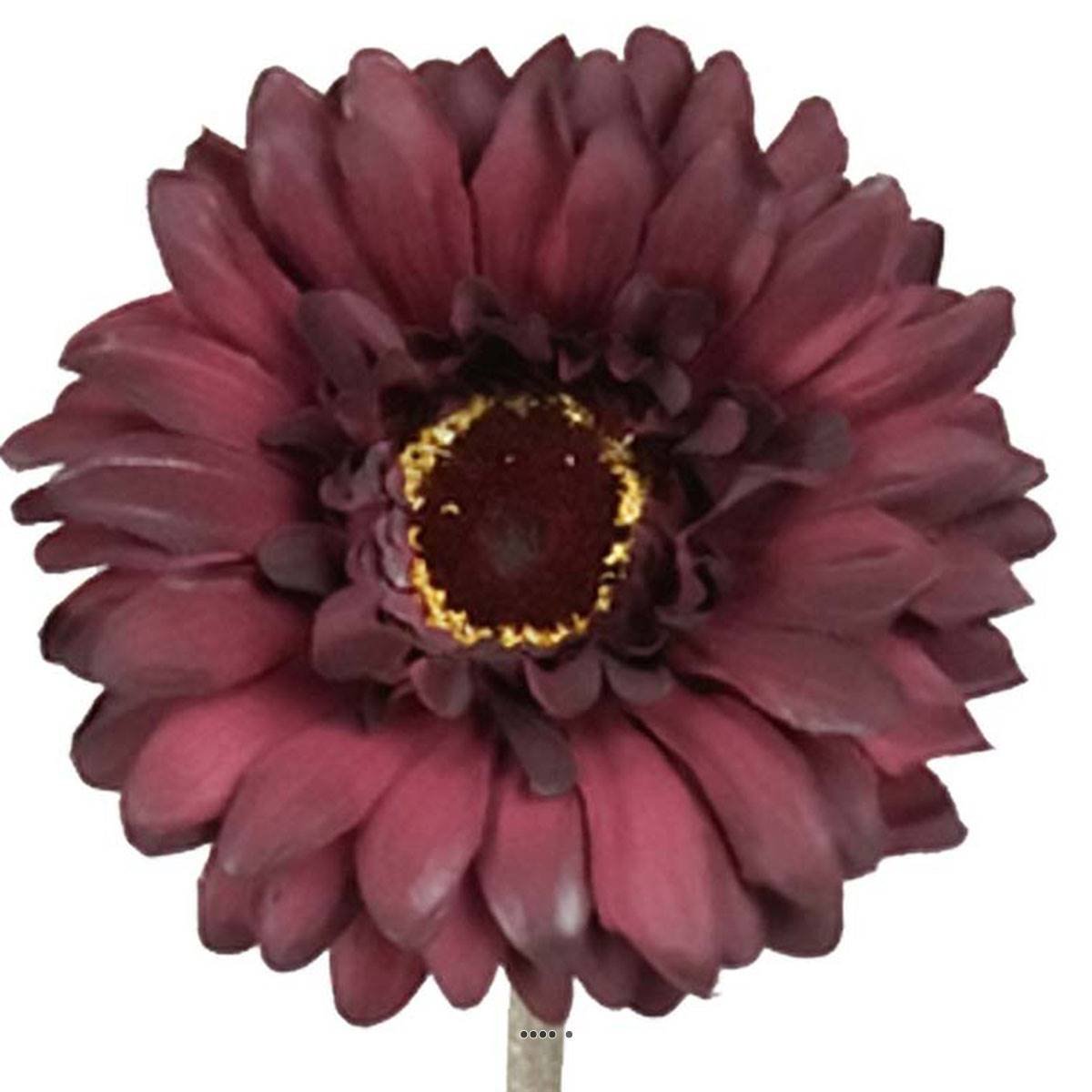 Gerbera artificiel H 55 cm D 10 cm superbe mauve violet, ARTIFICIELLES