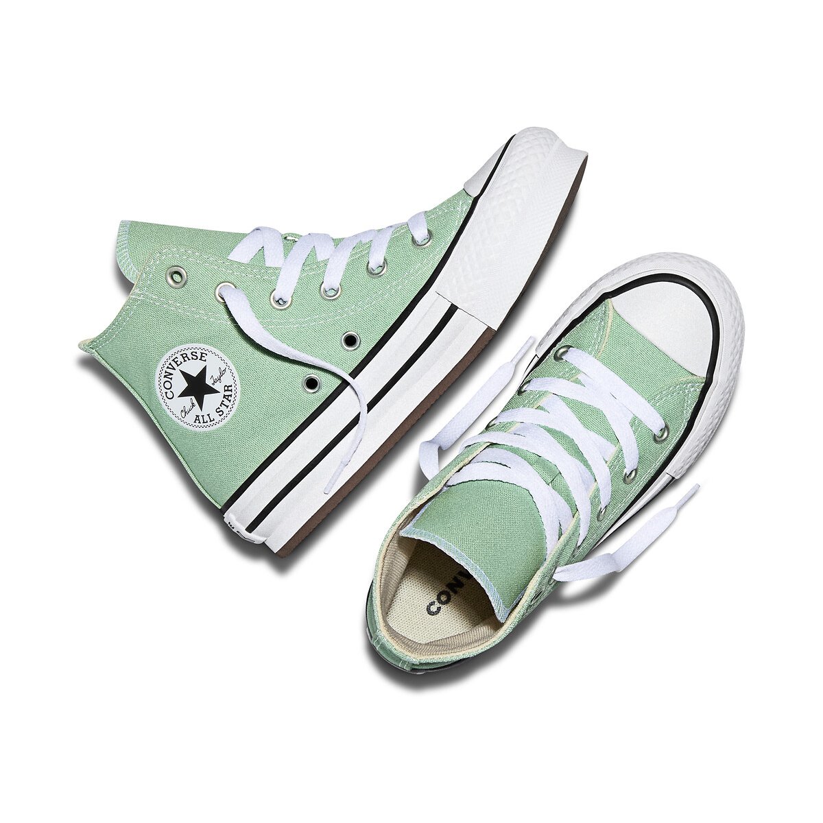 Baskets CHUCK TAYLOR ALL STAR EVA LIFT HI SEASONAL COLOR vert amande, CONVERSE