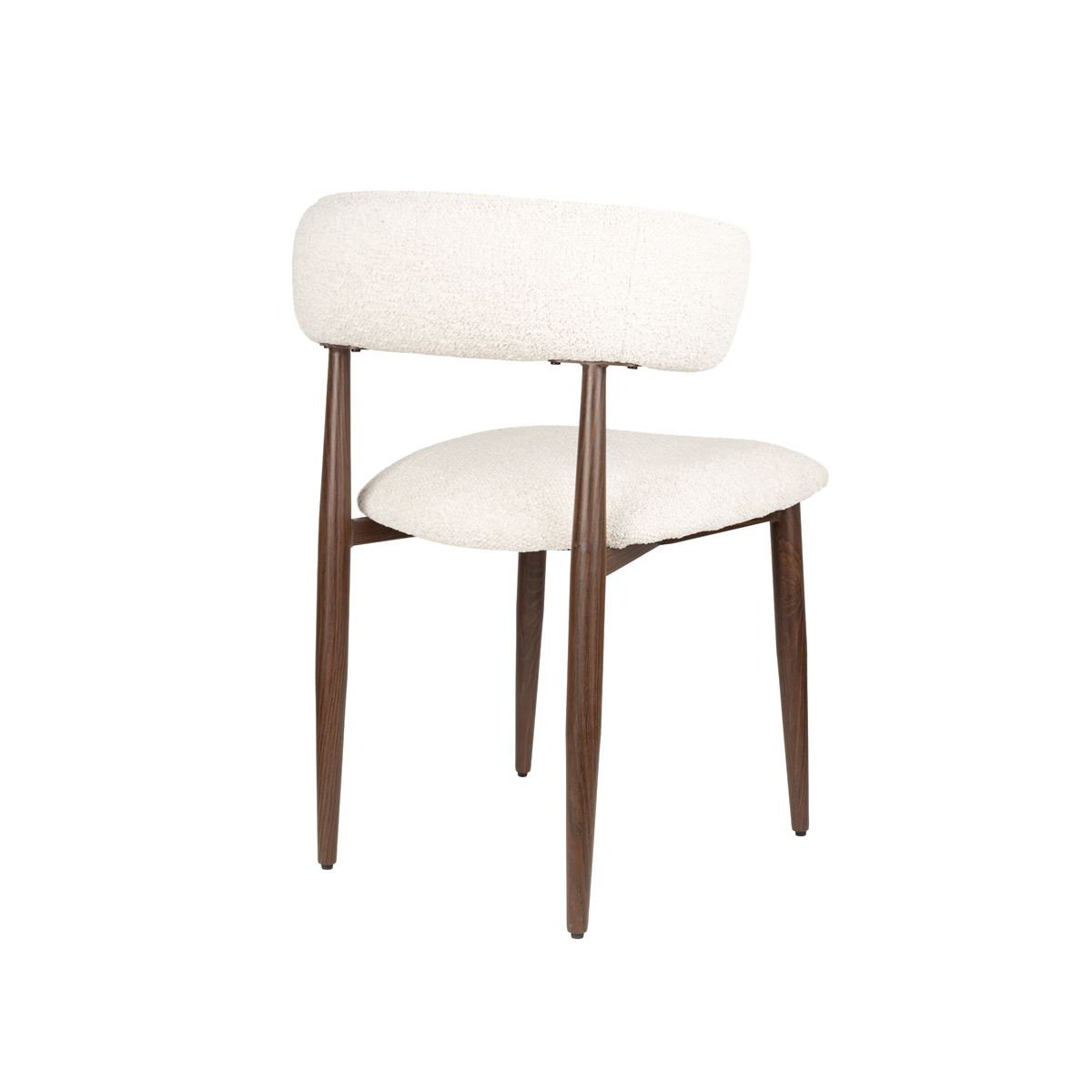 Chaise design empilable en tissu (lot de 2), STANLEY beige, BOITE A DESIGN