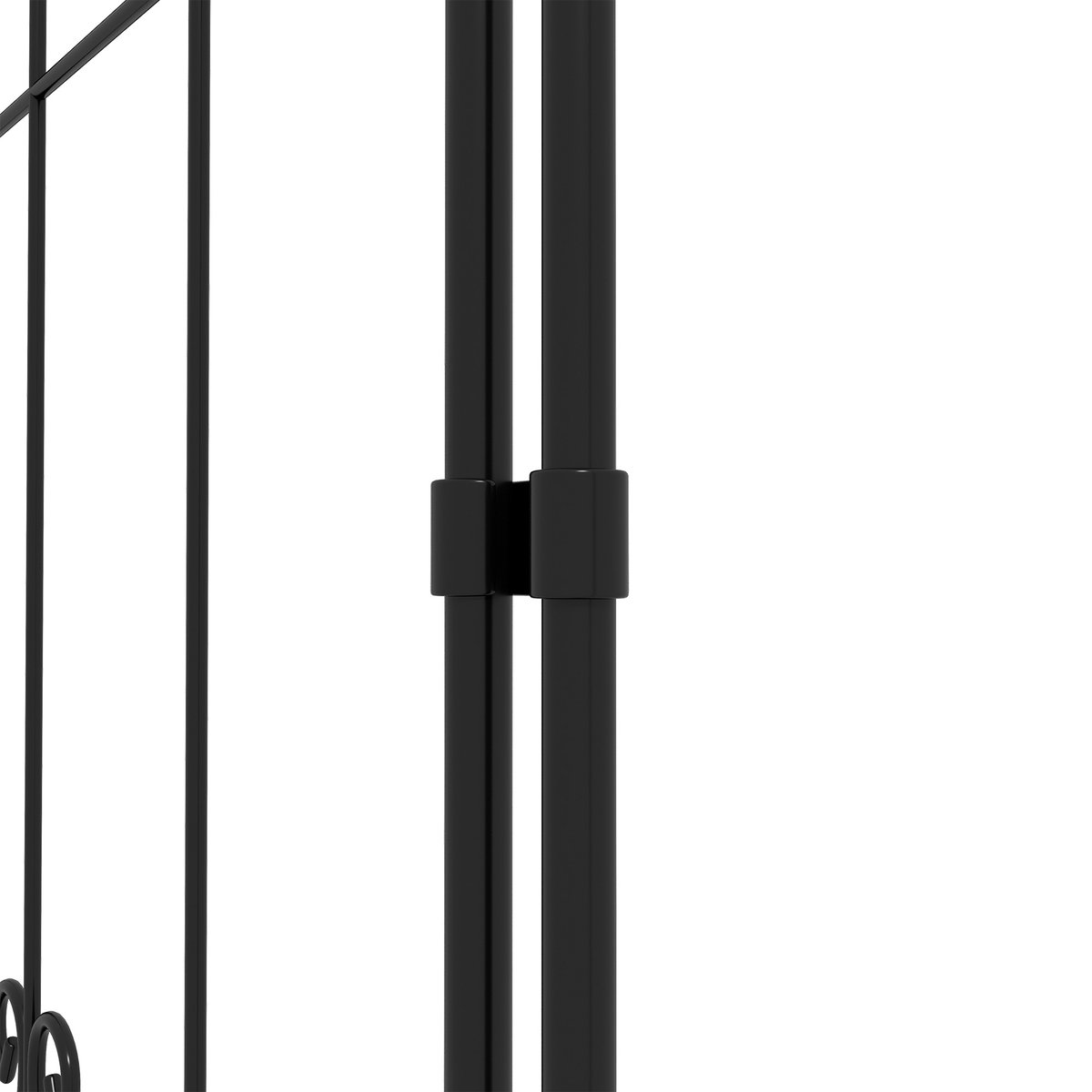 Tonnelle de jardin Acier Noir noir, OUTSUNNY
