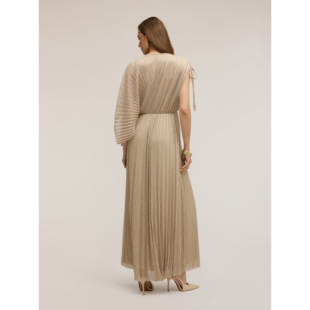 Robe longue plissée oro, MOTIVI