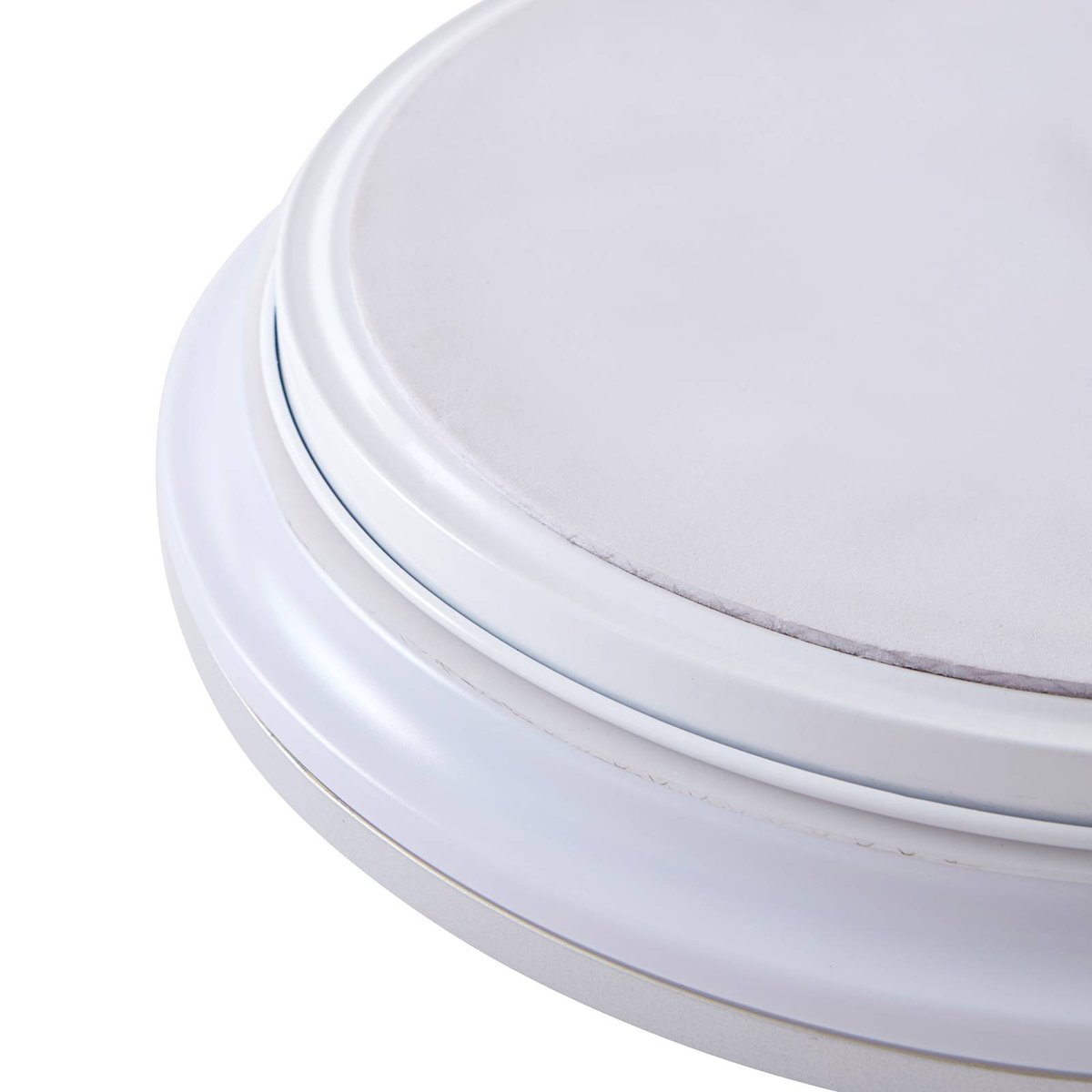 Plafonnier en métal moderneLED, Furgo argent, blanc, LINDBY