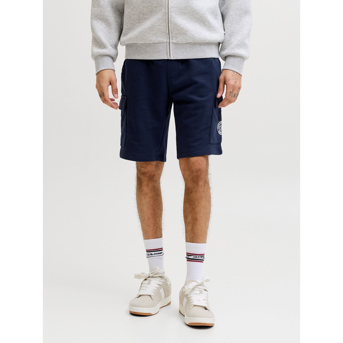Short En Molleton navy blazer 1, JACK & JONES