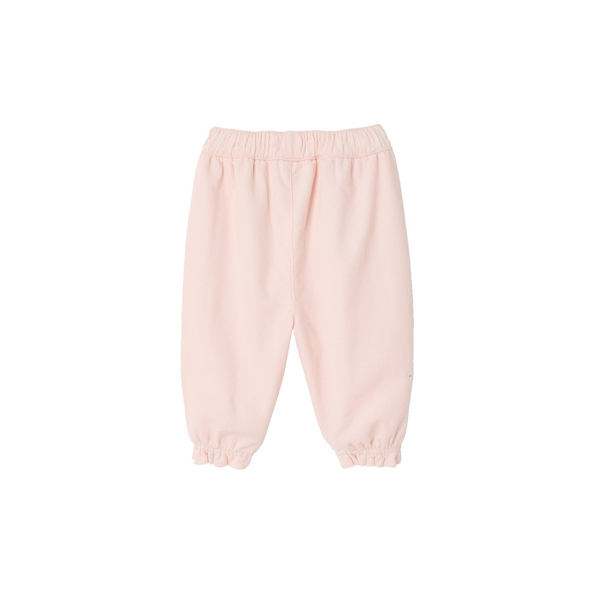 Pantalon naissance velours rose pâle, VERTBAUDET