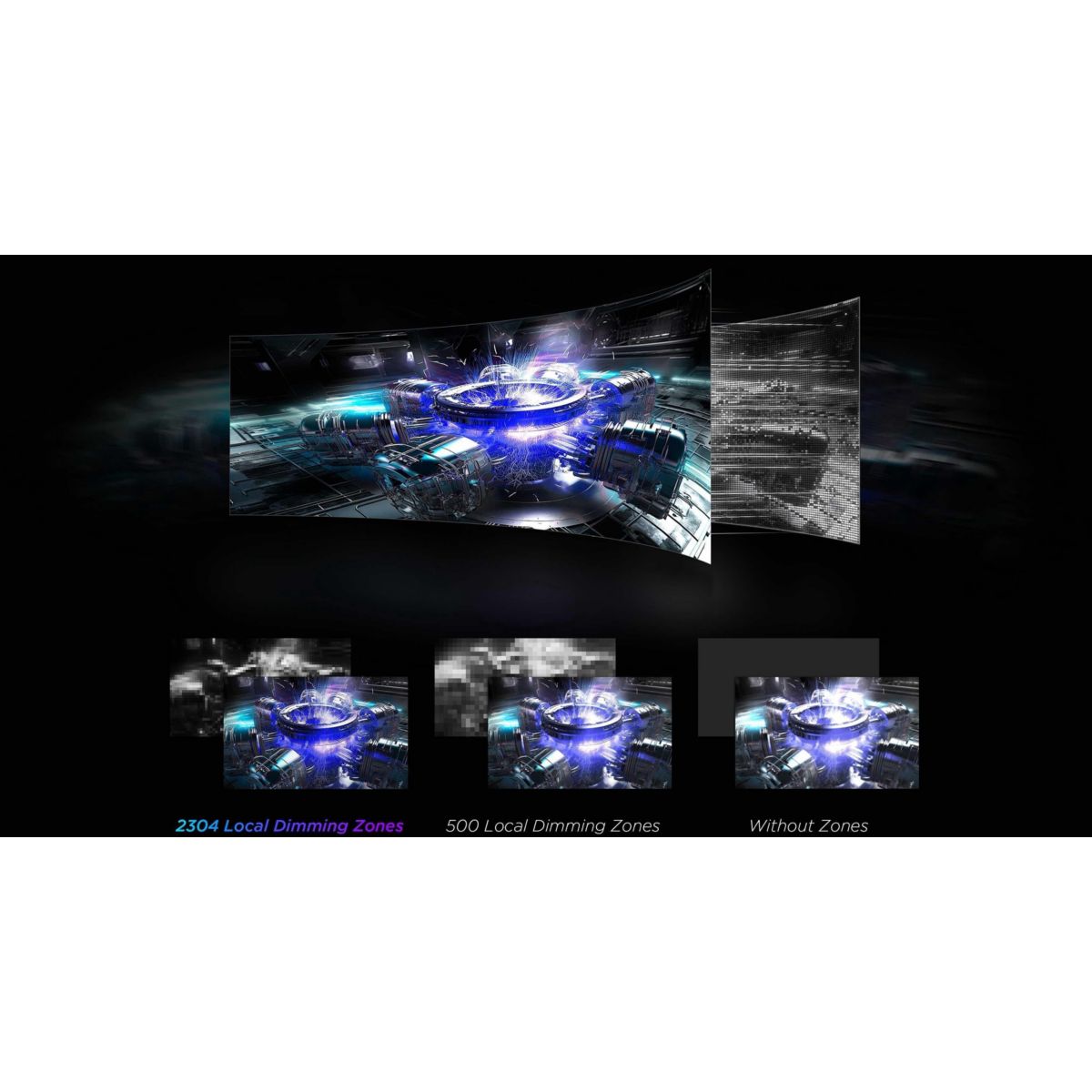 Ecran PC Gamer 57R94 57" Incurvé 1000R DUHD 120Hz VA MiniLED HDR 1000 AMD FreeSync couleur unique, TCL