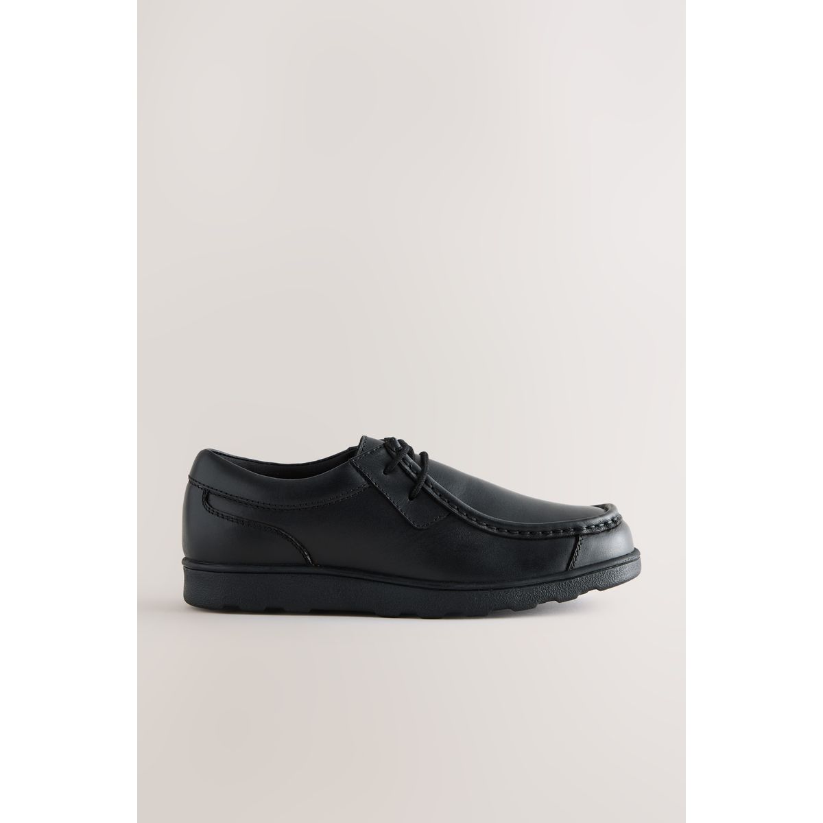Chaussures en cuir à lacets pour l’école noir, NEXT