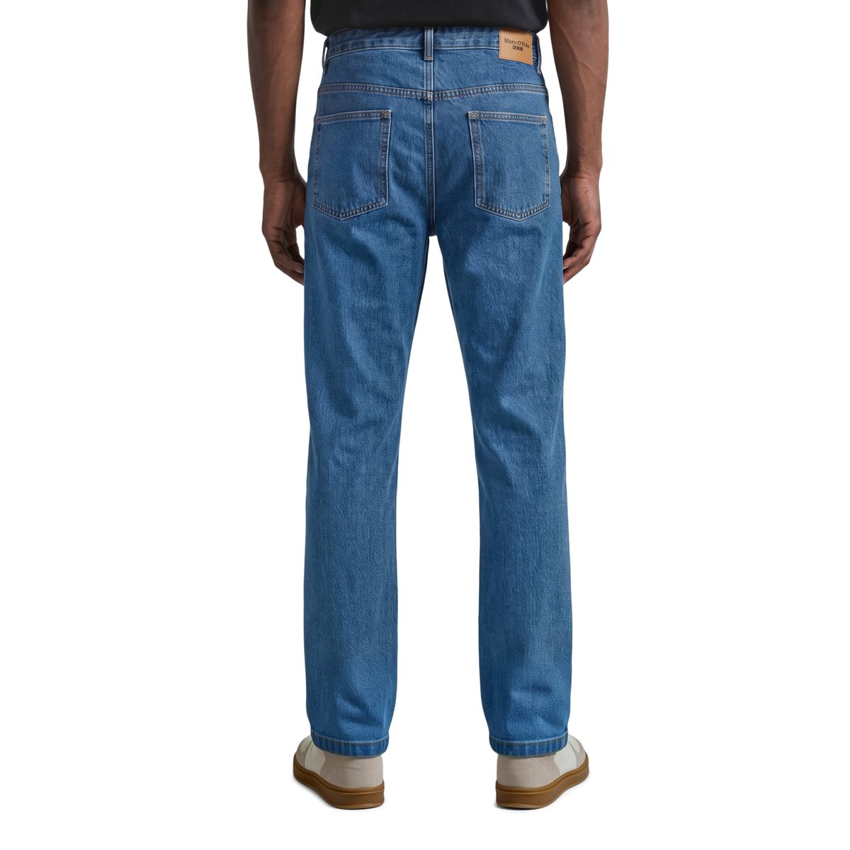 Jeans modèle Sverre droit en pur coton bio bleu, MARC O’POLO DENIM