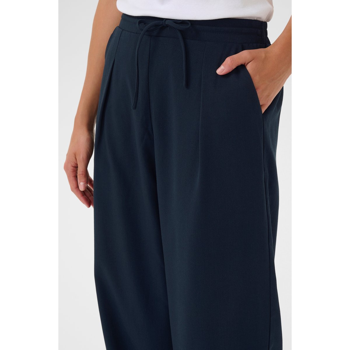 Pantalon casual bleu midnight marine cc, KAFFE