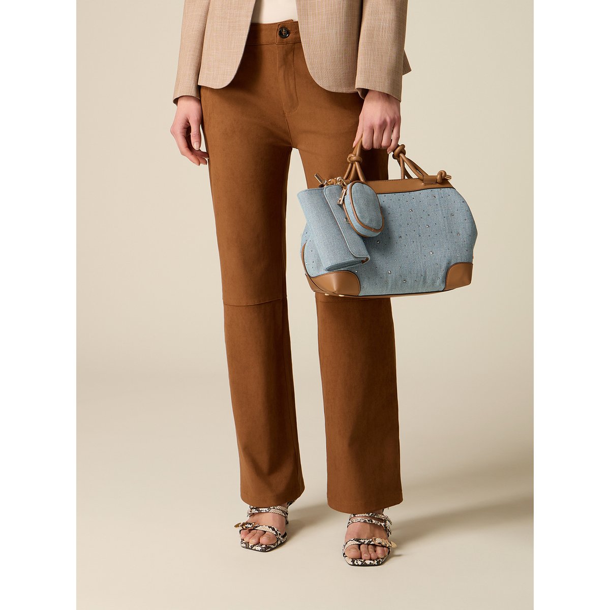 Sac à main style bowling light - blue, OLTRE
