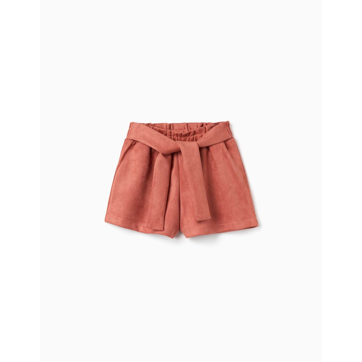 Short en maille interlock avec ceinture intégrée marrón, ZIPPY