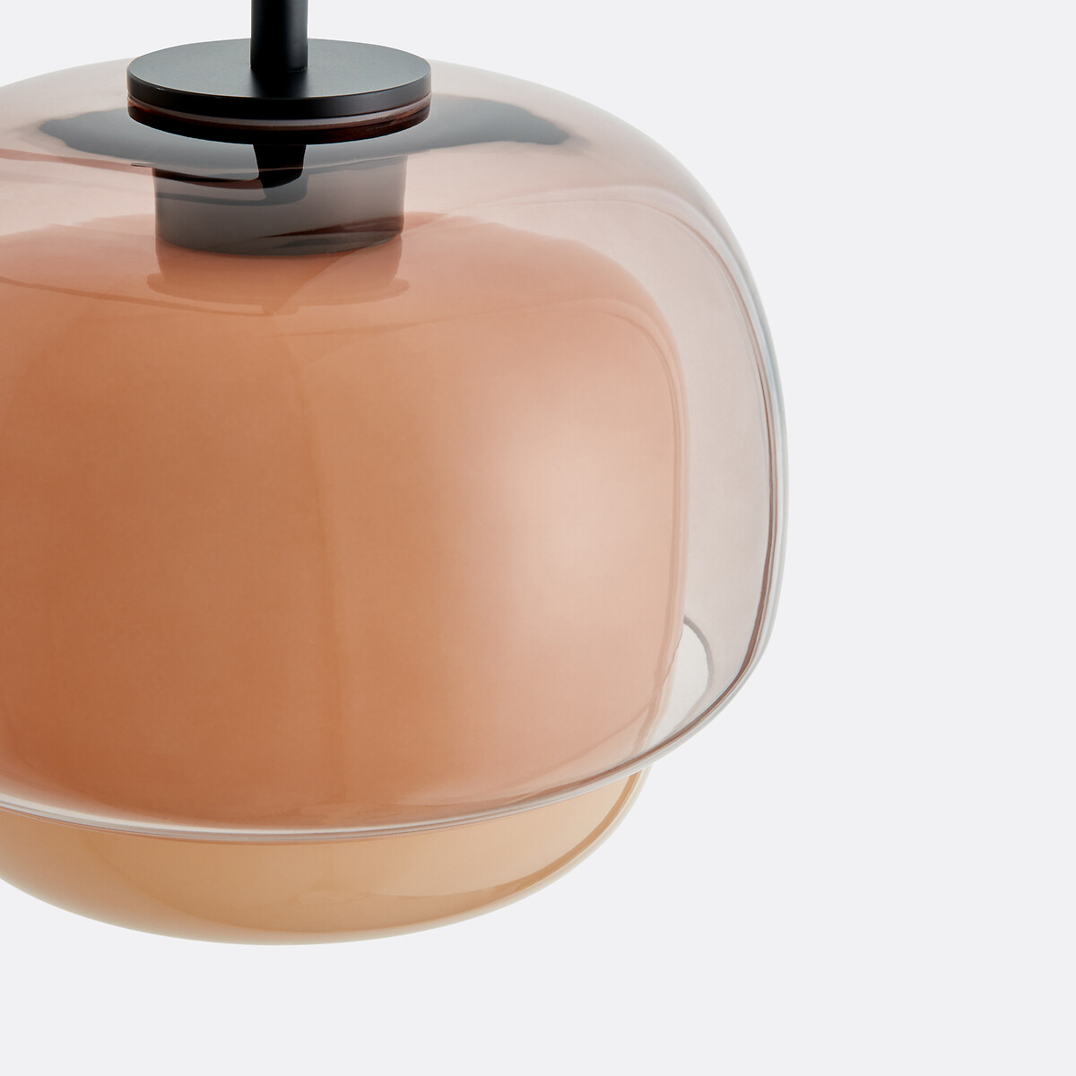 Wandlamp in gekleurd glas en metaal, Kinoko nude, LA REDOUTE INTERIEURS