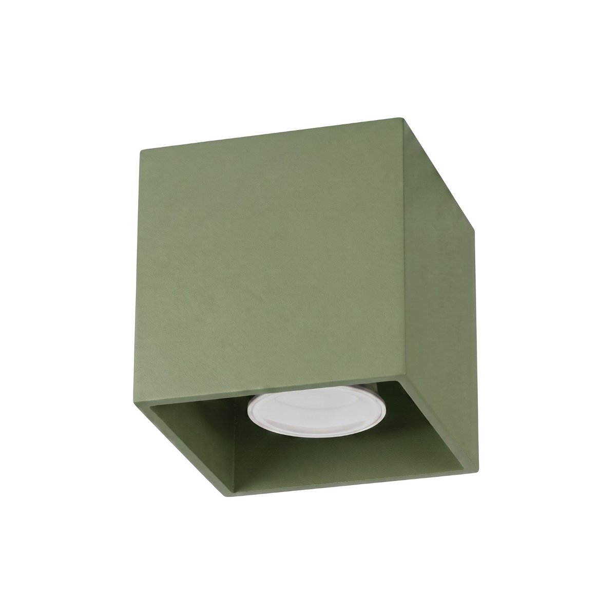 Plafonnier Aluminium Vert Olive GU10 1 Quad vert olive, EDEN