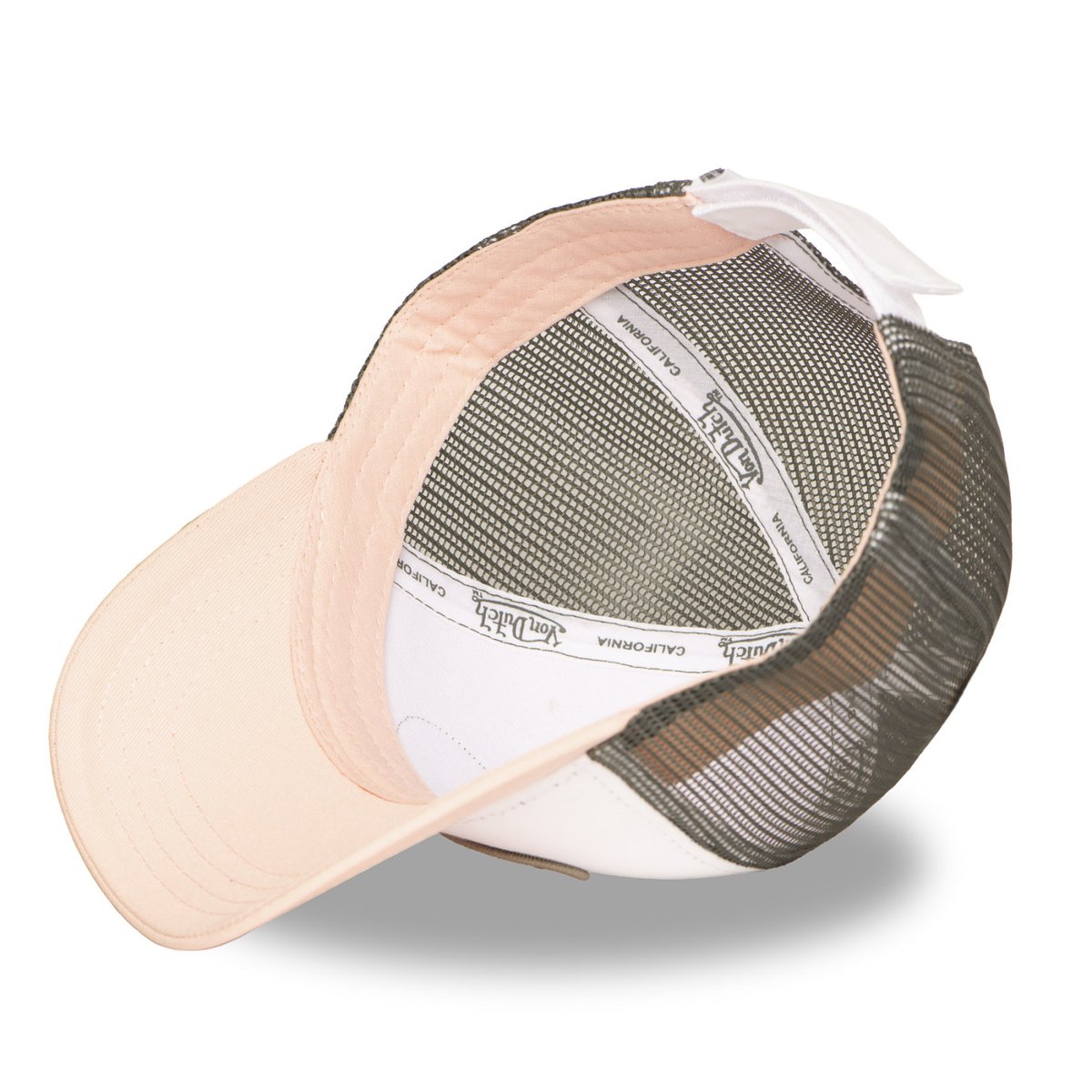 Casquette trucker BASIC - Junior kaki/blanc/rose, VON DUTCH