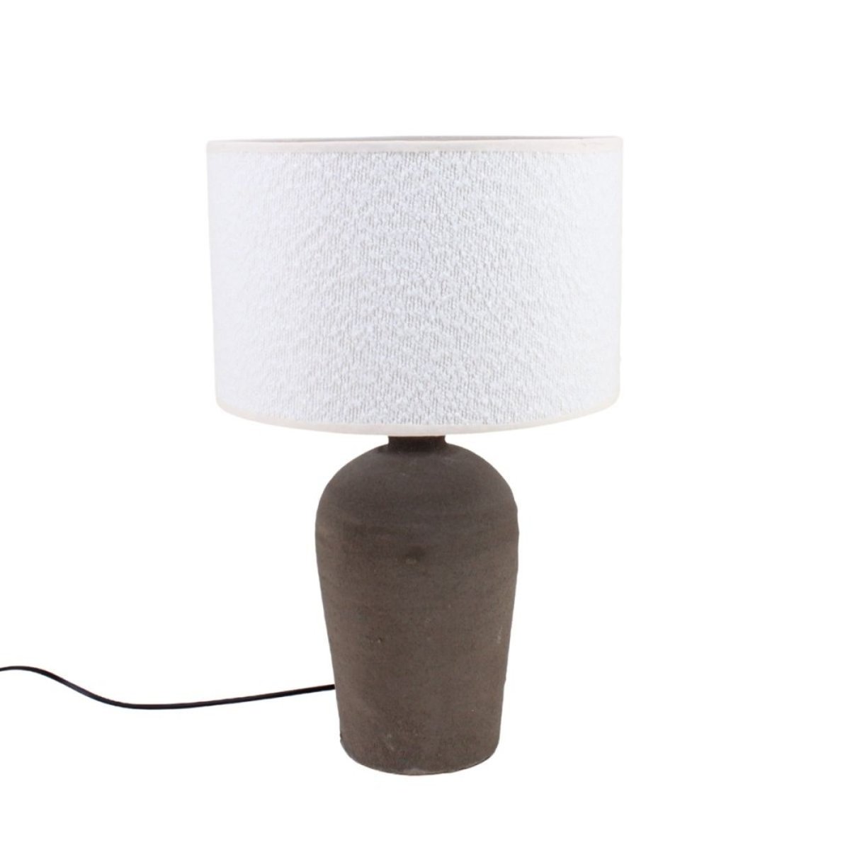 Lampe à poser effet pierre 52cm marron, ORNAMI