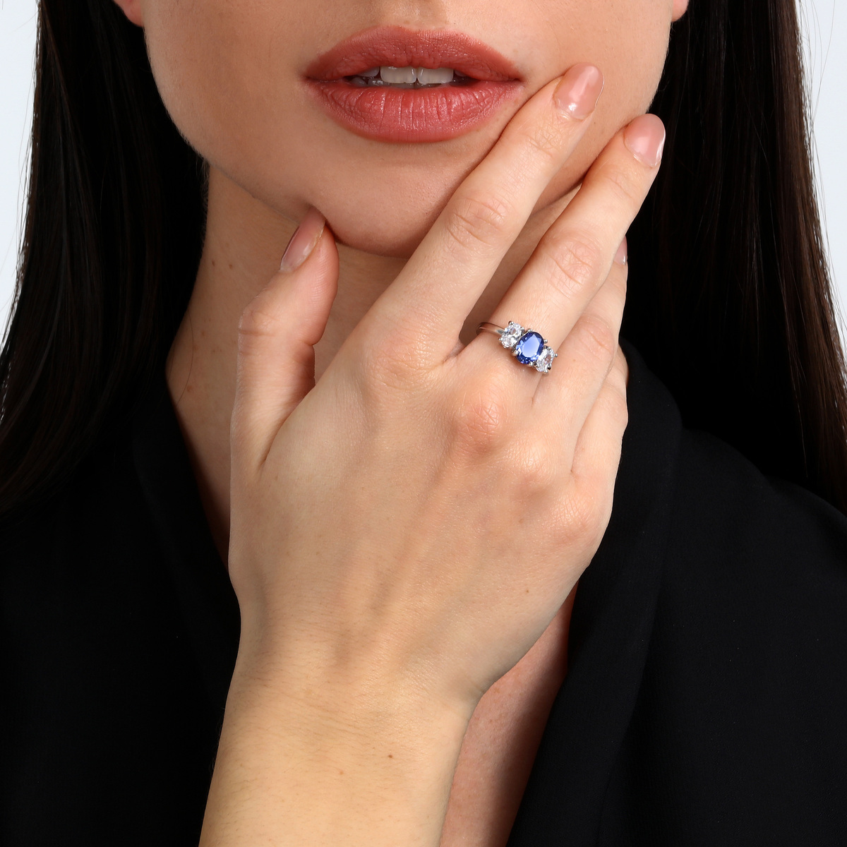 Bague en Laiton, Émail COLORI bleu, MORELLATO