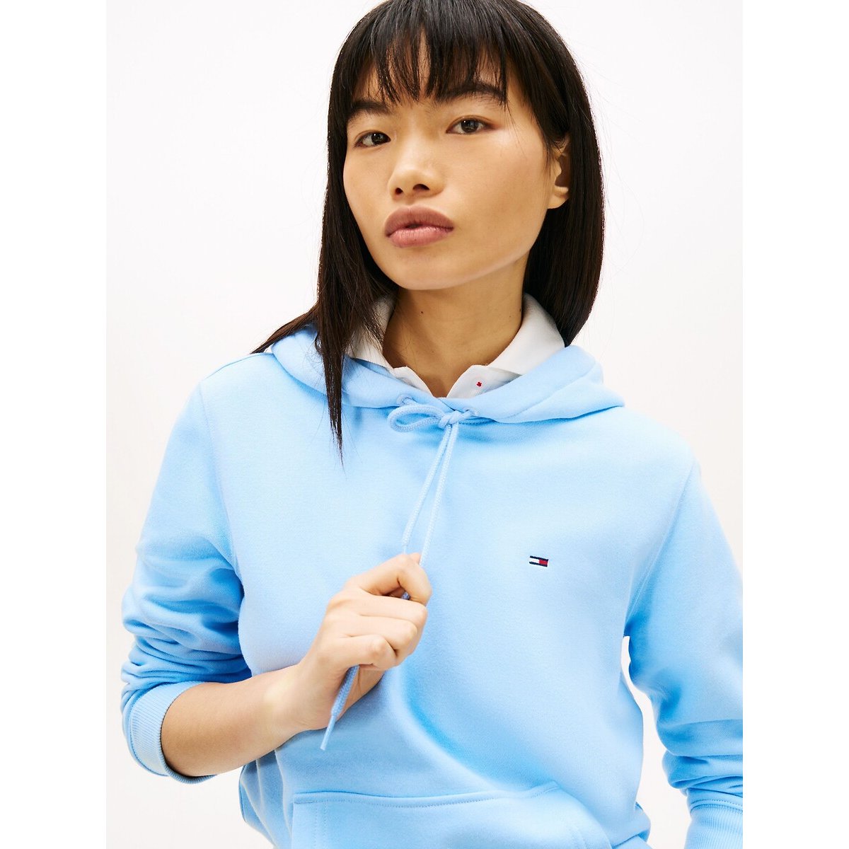 Hoodie sky blue, TOMMY JEANS