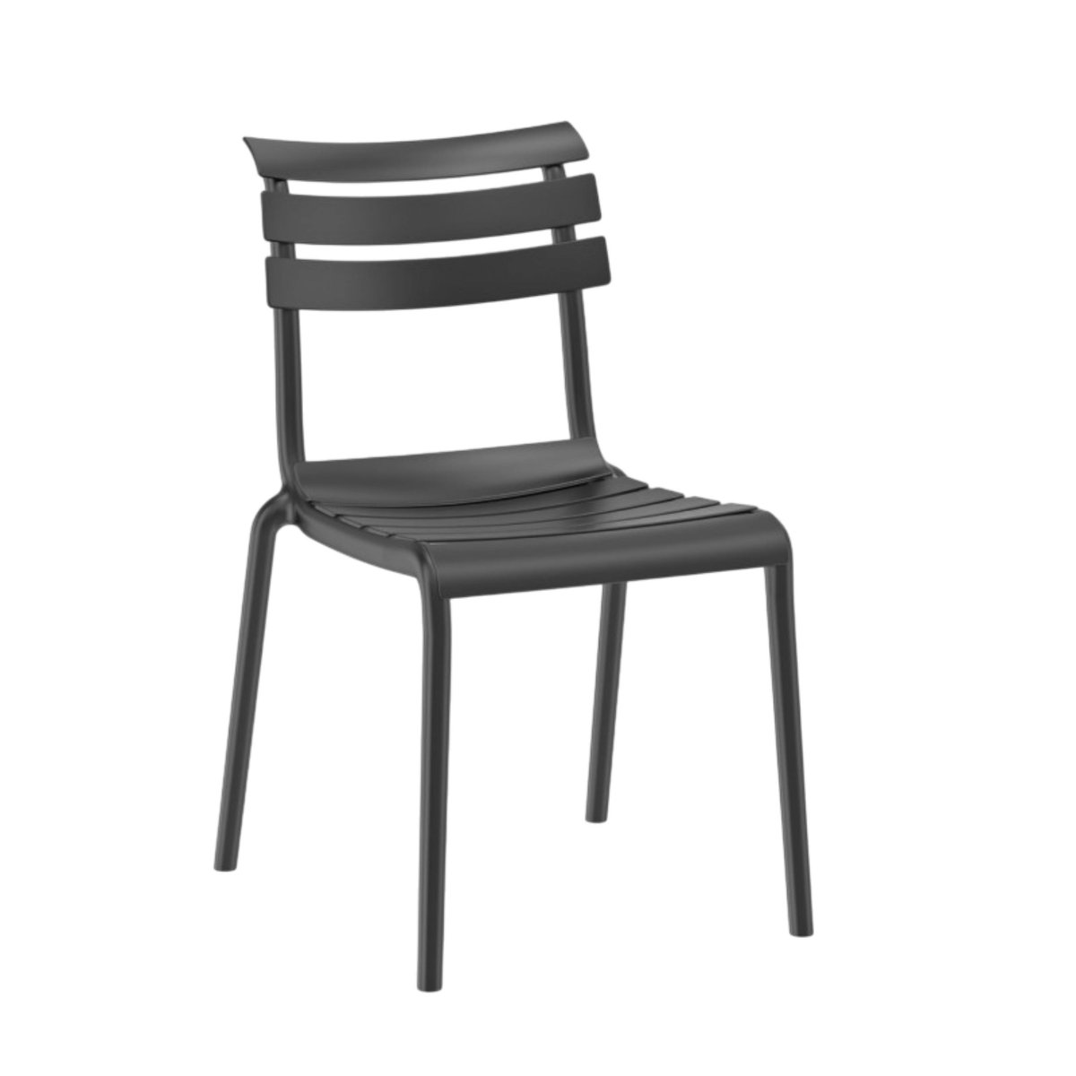 Chaise de jardin en plastique (lot de 2) LUGANO gris, PIER IMPORT