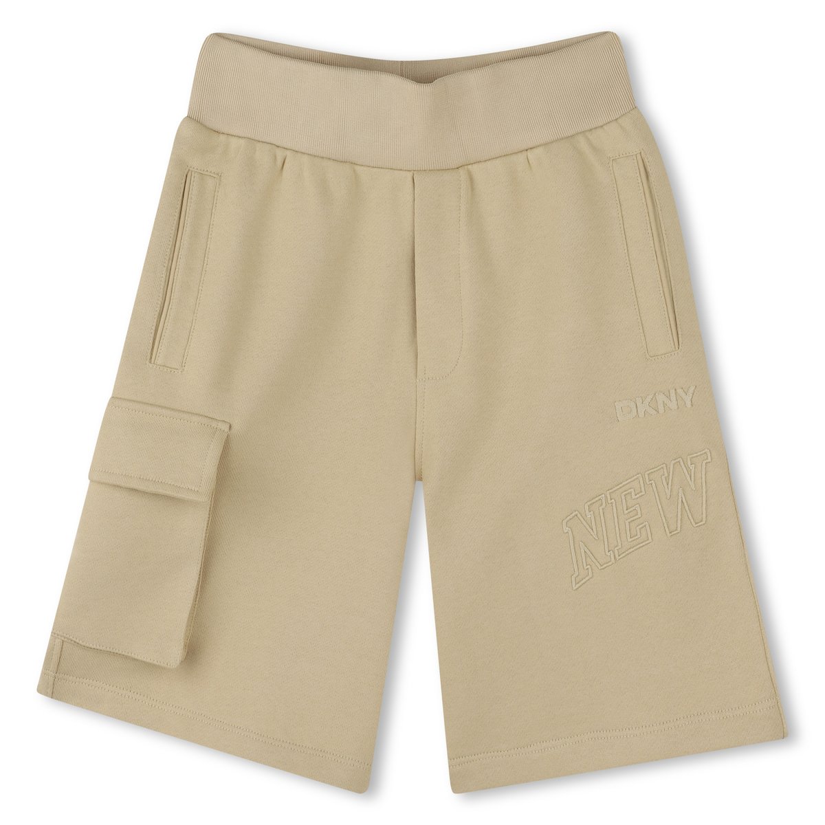 Short bermuda en polaire de coton new classic, DKNY