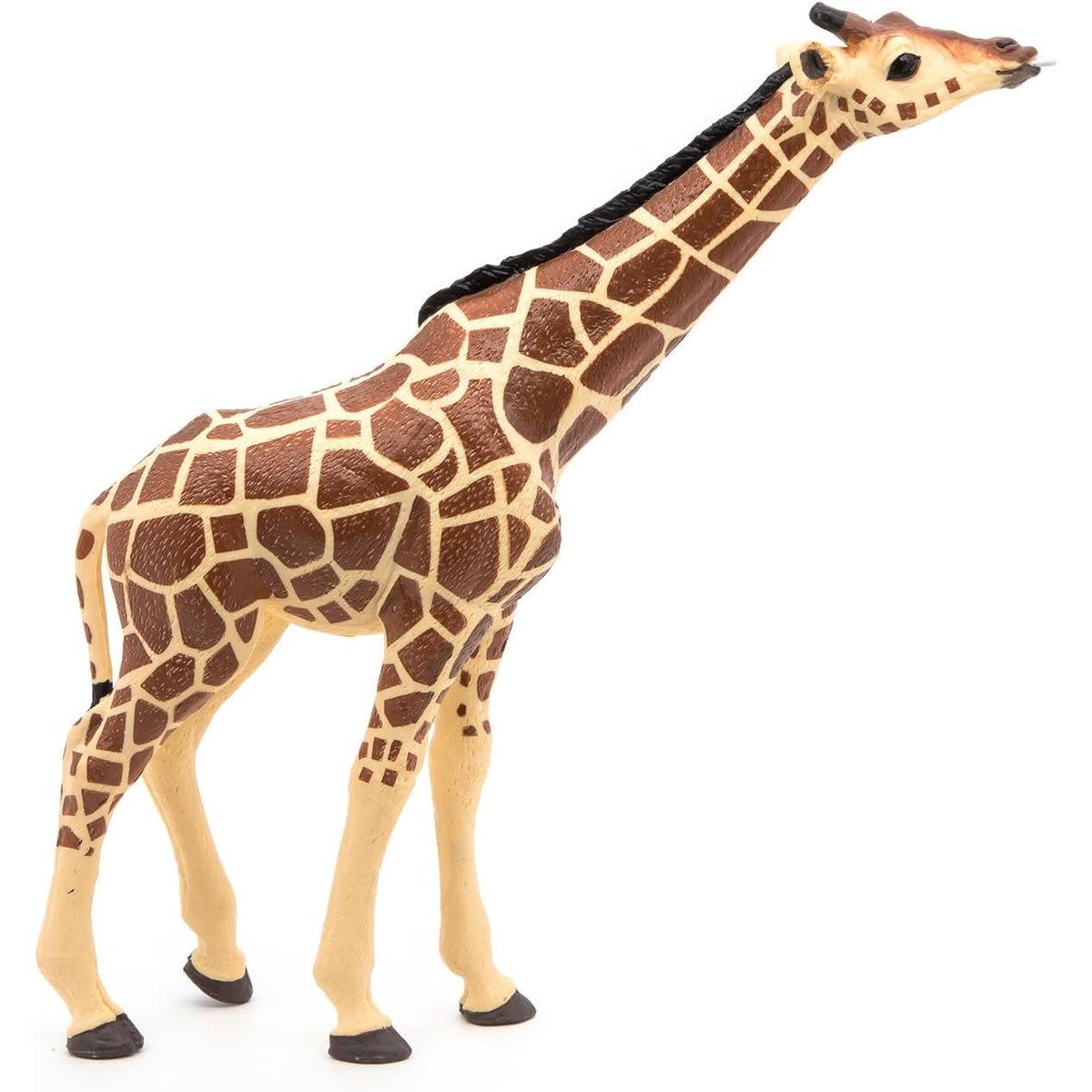Figurine Girafe tête levée marron, PAPO