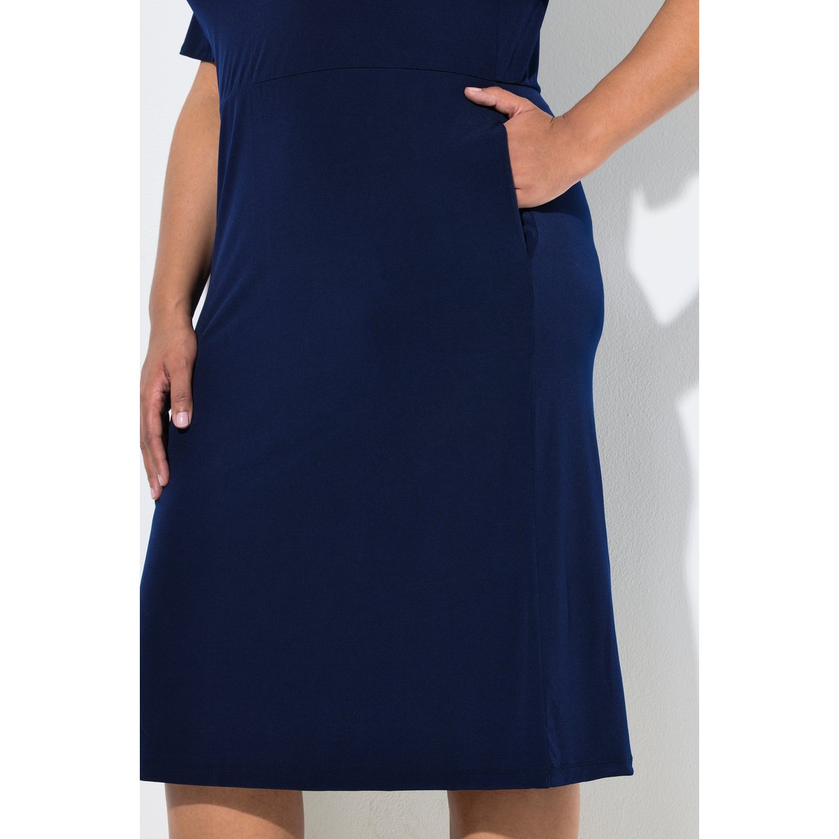 Robe maxi en jersey marine, ULLA POPKEN