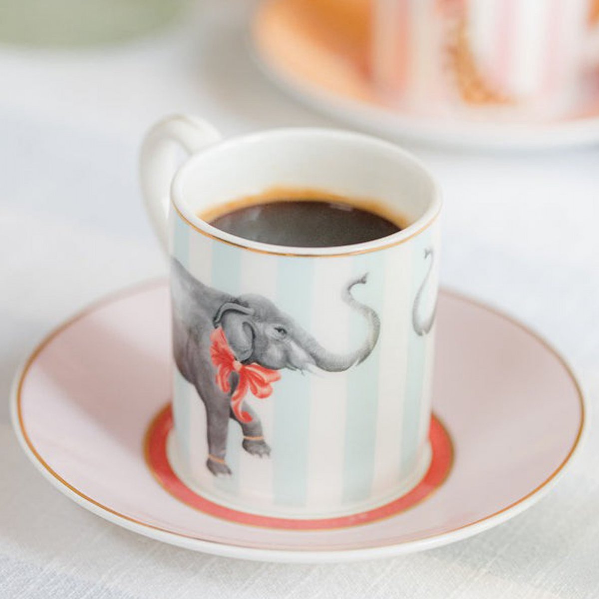Lot de 2 tasses à espresso Animal multicolore, YVONNE ELLEN