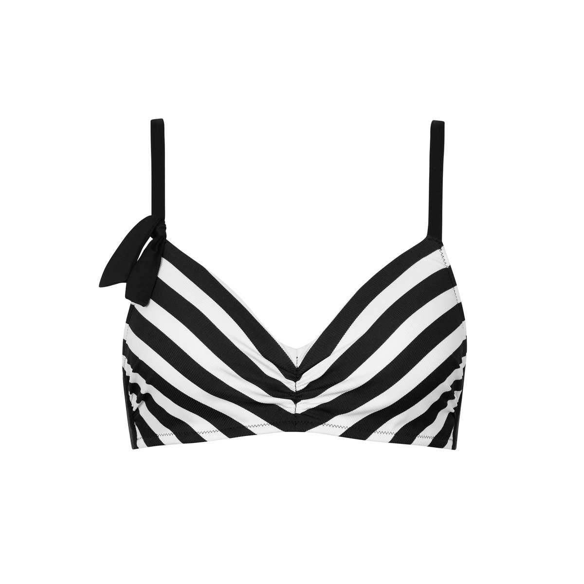 Haut maillot de bain préformé sans armatures Rhodes noir, LISCA
