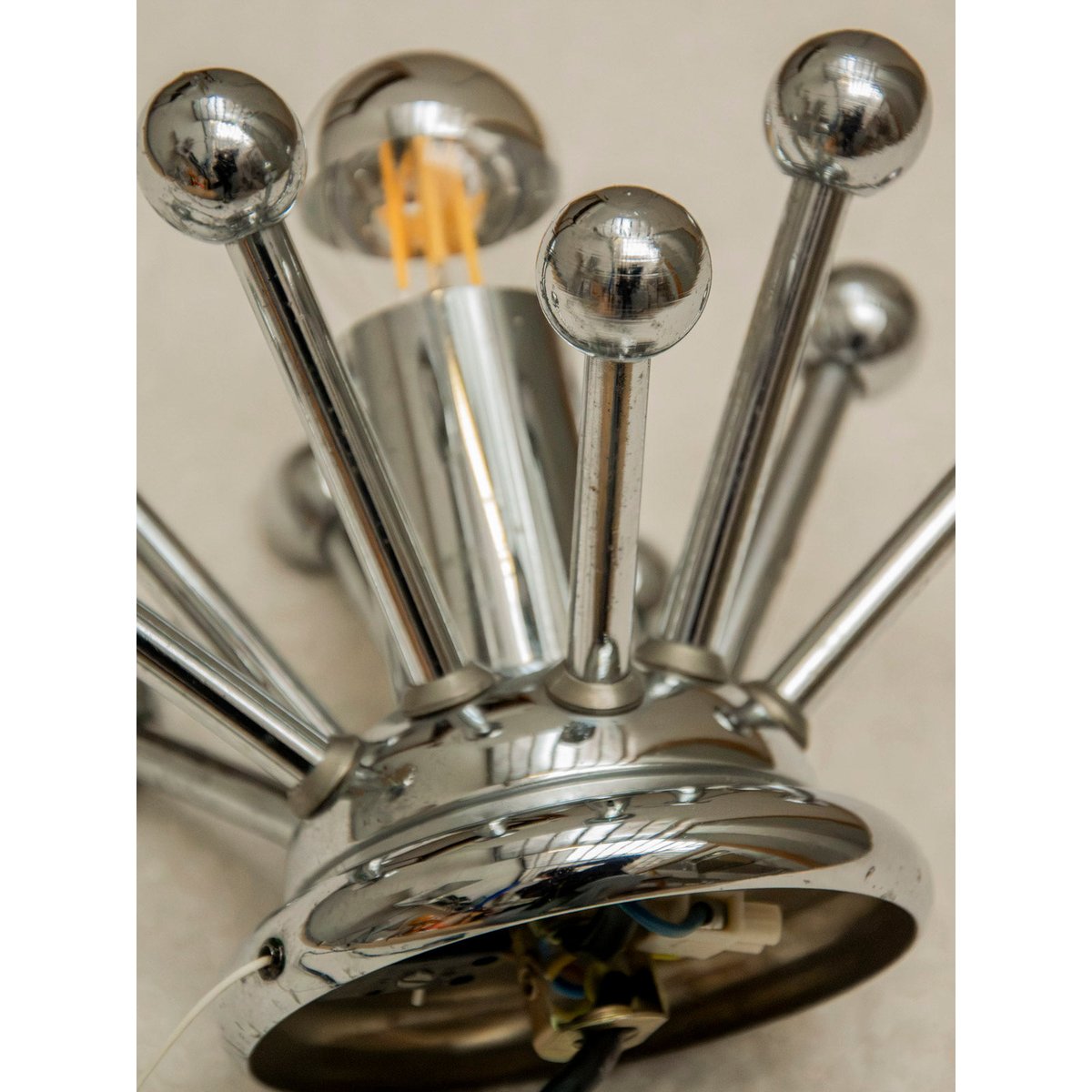 Applique murale en inox Suzette N°251 - Bon état métal, DEBONGOUT