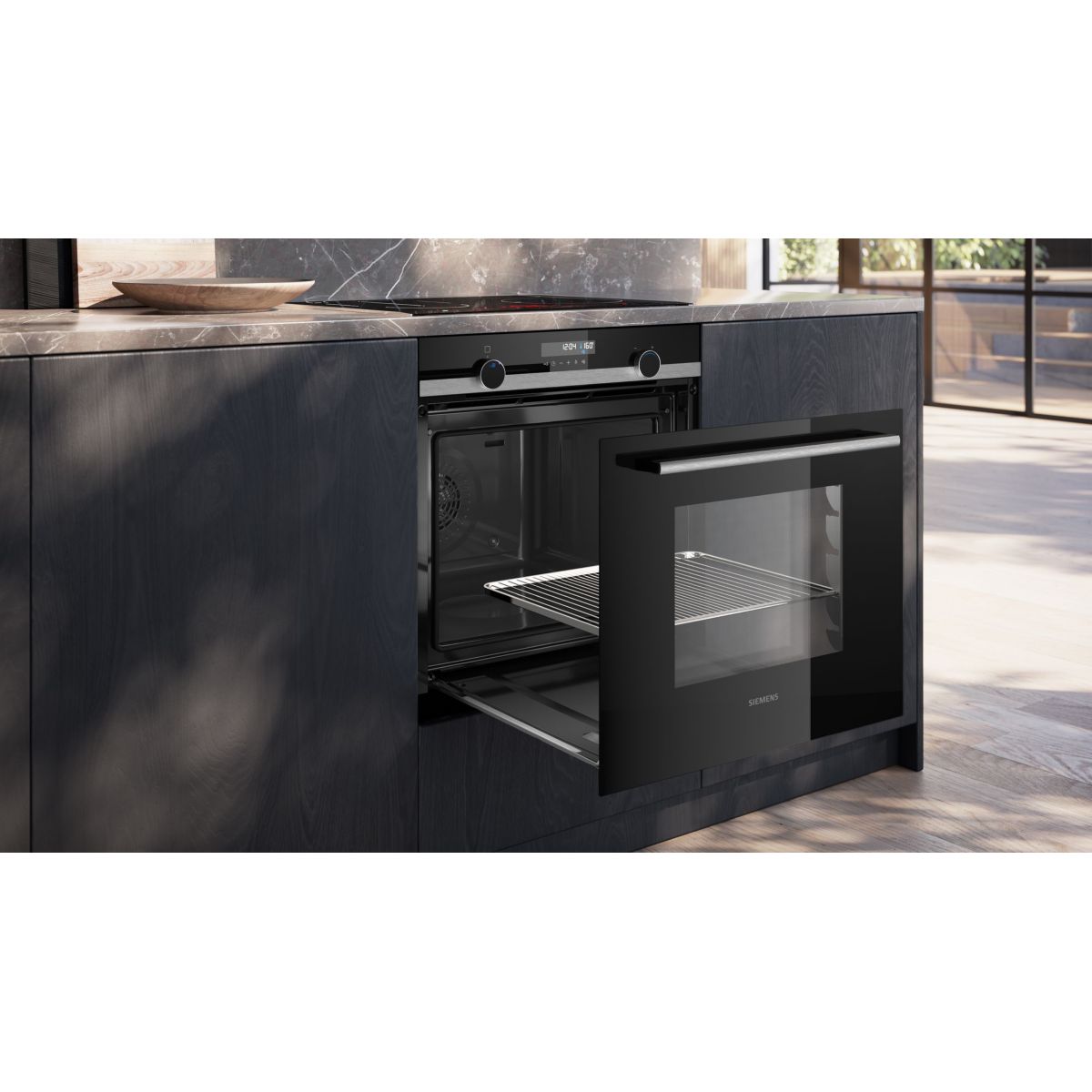 Four encastrable HB578HBS7 iQ500 - Pyrolyse ActiveClean, Rails Télescopiques, CookControl 30 inox, SIEMENS