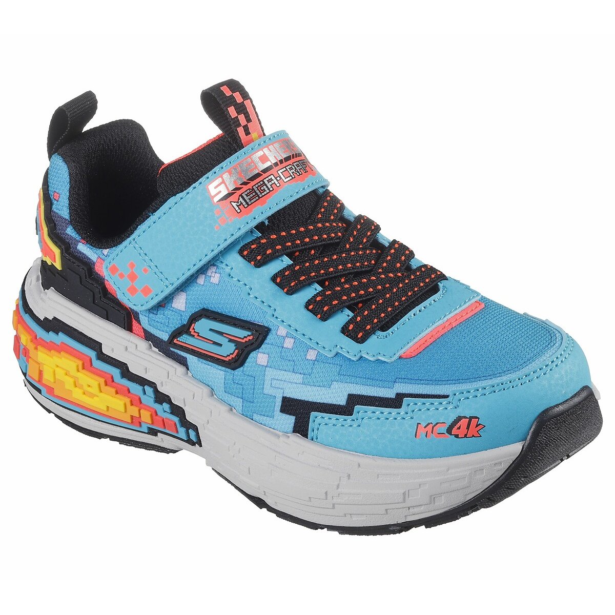 Baskets Mega-Craft 4K bleu turquoise, SKECHERS