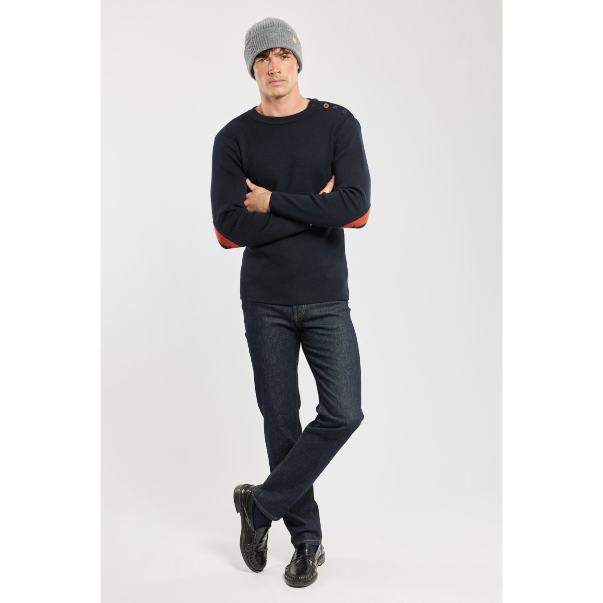 Pull marin Deauville - laine marine deep, ARMOR-LUX