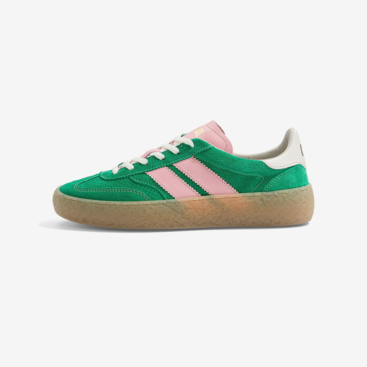 Baskets en cuir vert, CAVAL